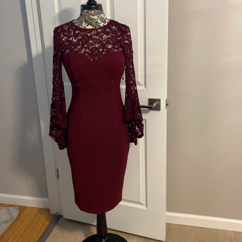 Burgundy Cocktail dress